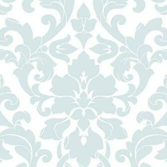 Contemporary Blue And White Damask Wallpaper Ds29714 Double Roll Bolts