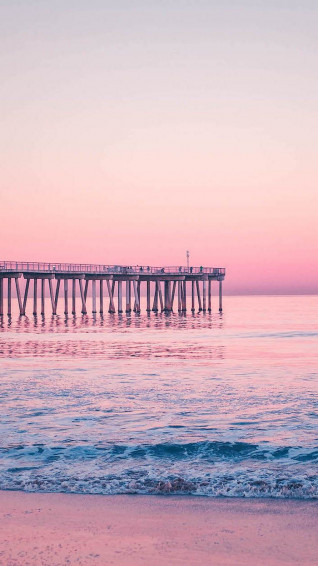 Cute Quote Wallpaper Pier Going Into The Water Ocean Waves