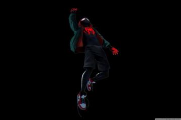 Spider Man Into The Verse Black Ultra HD Desktop Background