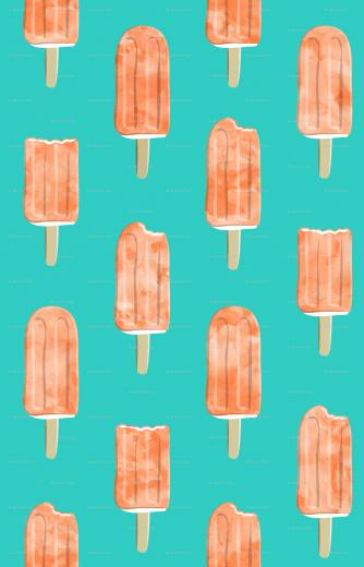 Creamsicle Popsicle V2 Wallpaper Littlearrowdesign Spoonflower