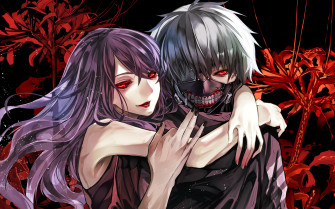 Rize Kamishiro And Ken Kaneki Wallpaper