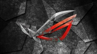 Asus Rog Republic Of Gamers Logo Brand Background HD Wallpaper I04