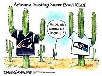 Politicalcartoons Super Bowl Xlix English Patriots Seahawks