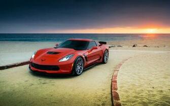 Wallpaper Chevrolet Corvette Z06 Red