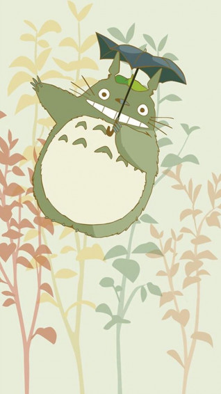 Cute My Neighbor Totoro iPhone Wallpaper