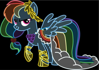Original Fim Ponies On Neon Deviantart