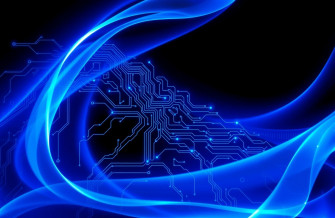 Black And Blue Tech Wallpaper