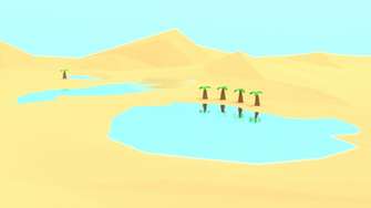 Oasis In The Desert Wallpaper