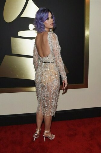 Katy Perry See Thru Dress Grammys Pics Dailyfunfeed