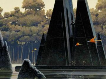 Star Wars Landscapes Trees M Jedi Temple Concept Art