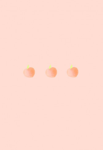 Cute Minimalist Peach Wallpaper