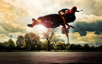 Parkour Tricking Cork Street Sky Fence Ring Mask Ninja Martial