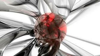 Abstract White Background 3d Graphics Wallpaper