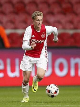 Frenkie De Jong Of Ajaxduring The Dutch Jupiler Match Between