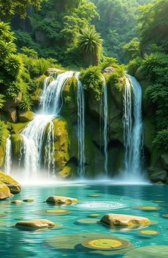3d Animated Waterfall Wallpaper