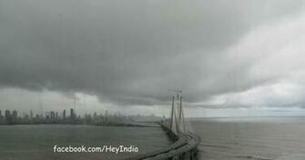 Pictures Of Mumbai S Bandra To Worli Sea Link In Rainy Season