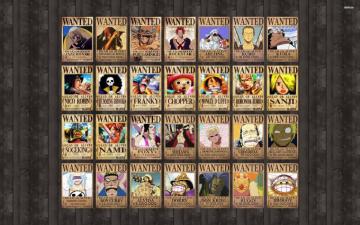One Piece Wanted Posters Wallpaper