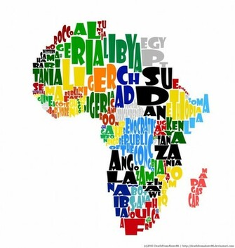 Africa Map Wallpaper