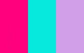 Bright Pink Turquoise Ube Three Color Background Jpg