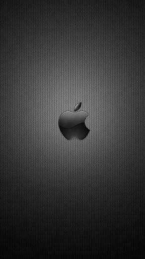 Dark Apple Logo Wallpaper For iPhone X Black