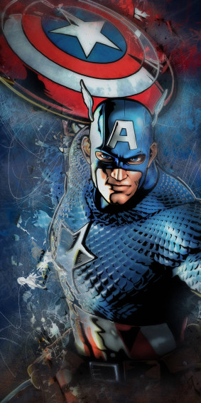 Captain America Comic iPhone Wallpaper