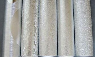 Silver Metallic Foil Glitter Shining Wallpaper Wall Paper 53m