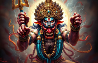 Angry Vishnu Wallpaper