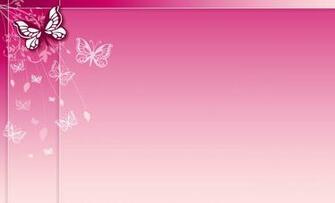 Pink Butterfly And Heart Wallpaper
