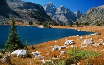 Grand Teton And Lake Solitude Wallpaper