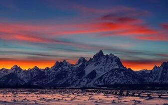 Winter Lovely Sunset HD Wallpaper