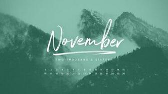 November Desktop Calendar Wallpaper Paper Leaf