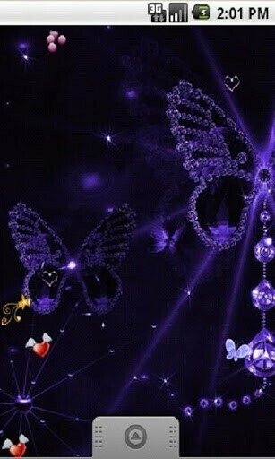 Bigger Neon Butterfly Live Wallpaper For Android Screenshot