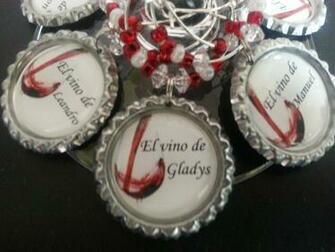 Personalized Wine Charms Theme Parties