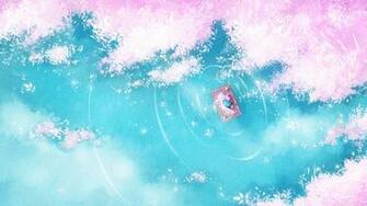 Wallpaper Lake Raft Silhouette Shore Art