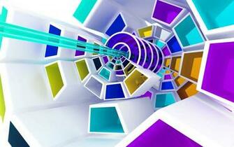 Chromatic Of Three Dimensional Design Wallpaper HD
