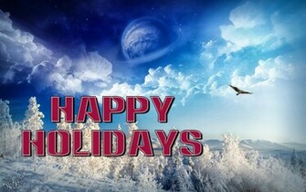 Happy Holidays Greeting Wishes Wallpaper Background