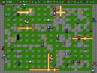 Retro Bomberman Wallpaper Stock Photos