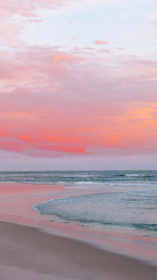 Pink Beach Wallpaper