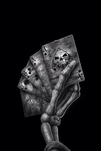 Dead Mans Hand Tattoo Skull Wallpaper Pink