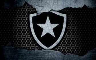 Wallpaper Botafogo 4k Serie A Logo Grunge Brazil