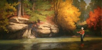 Fly Fishing A Beautiful Art Wallpaper