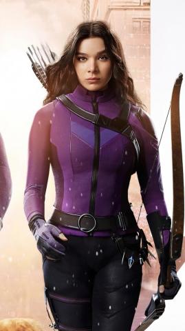 Hawkeye Clint Barton Kate Bishop Wallpaper iPhone Phone 4k 5190e
