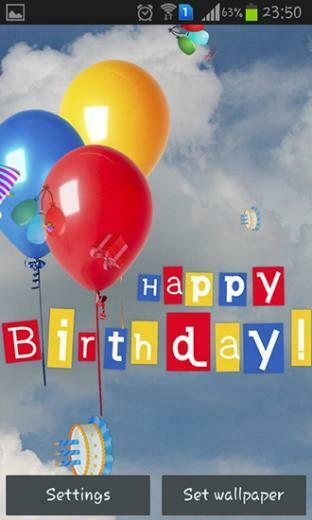Happy BirtHDay Live Wallpaper For Android