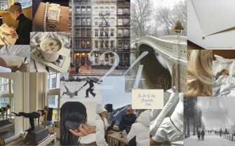 January Moodboard Desktop iPhone Wallpaper
