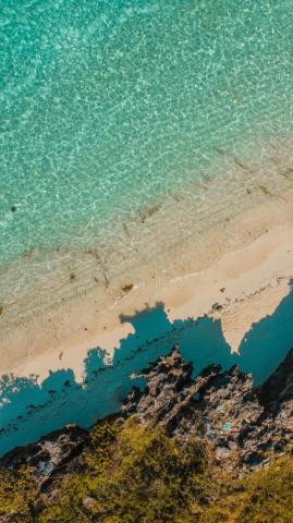 Aerial Of Beach During Daytime Photo Outdoors Image On
