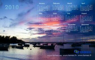Sunset Calendar Wallpaper Auto Design Tech