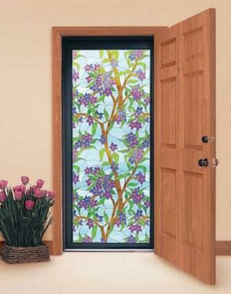 Add Privacy To Glass Storm Doors Decorative Window Film