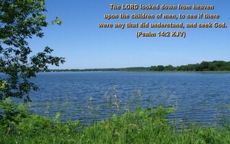 Scenic Wallpaper With Bible Verses