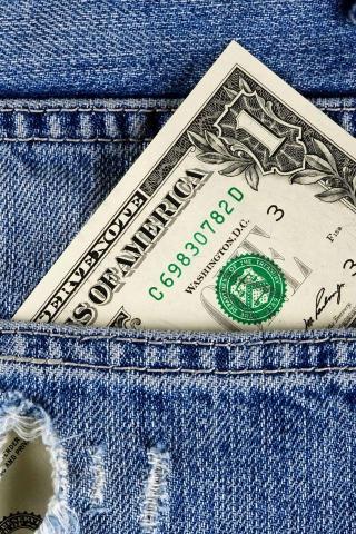 One Dollar Bill iPhone 4s Wallpaper