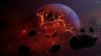 Planet Exploding Wallpaper Space